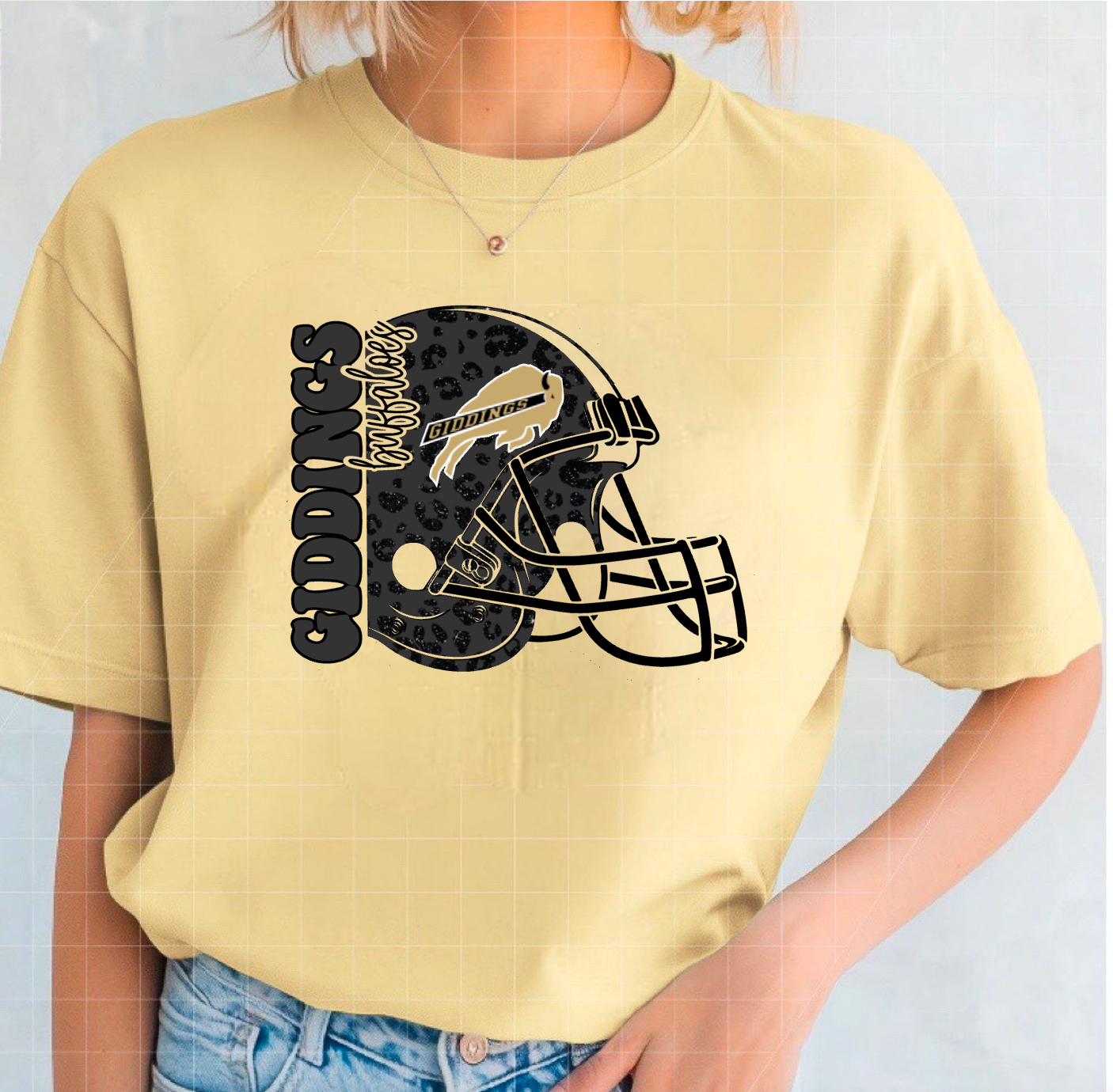 Giddings Buffaloes Helmet Spirit Tee