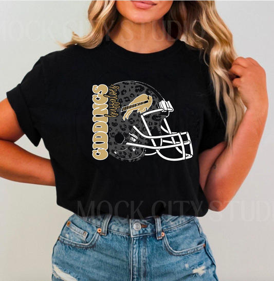 Giddings Buffaloes Helmet Spirit Tee