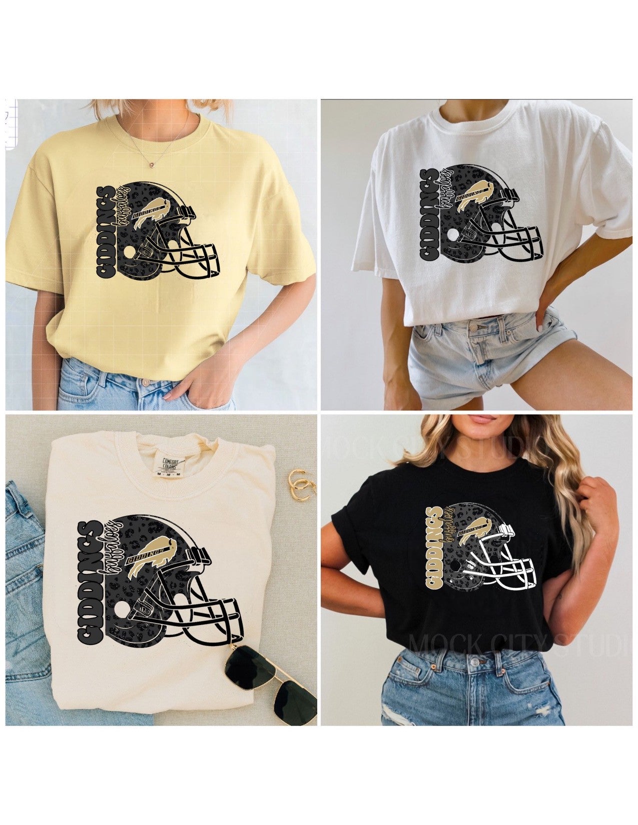 Giddings Buffaloes Helmet Spirit Tee