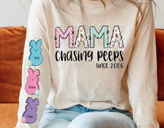 Mama Chasing Peeps