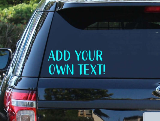 Custom Car Decal