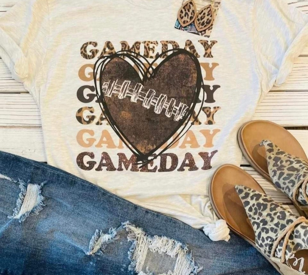 Gameday Football Heart