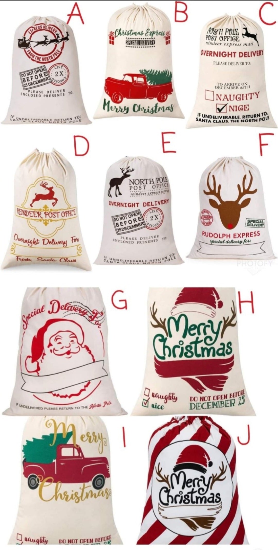 Personalized Santa Sack