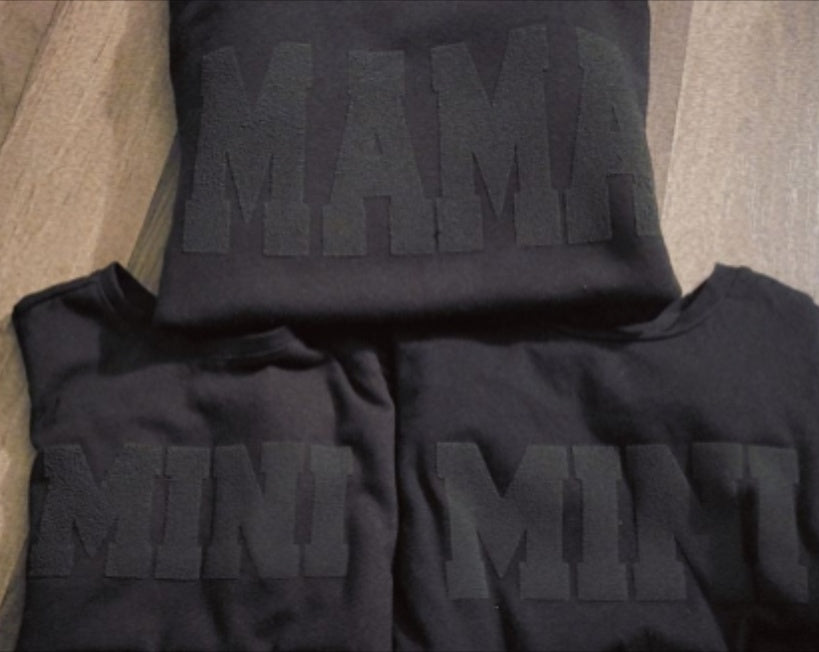 Mama & Mini Sweatshirt Puff Print